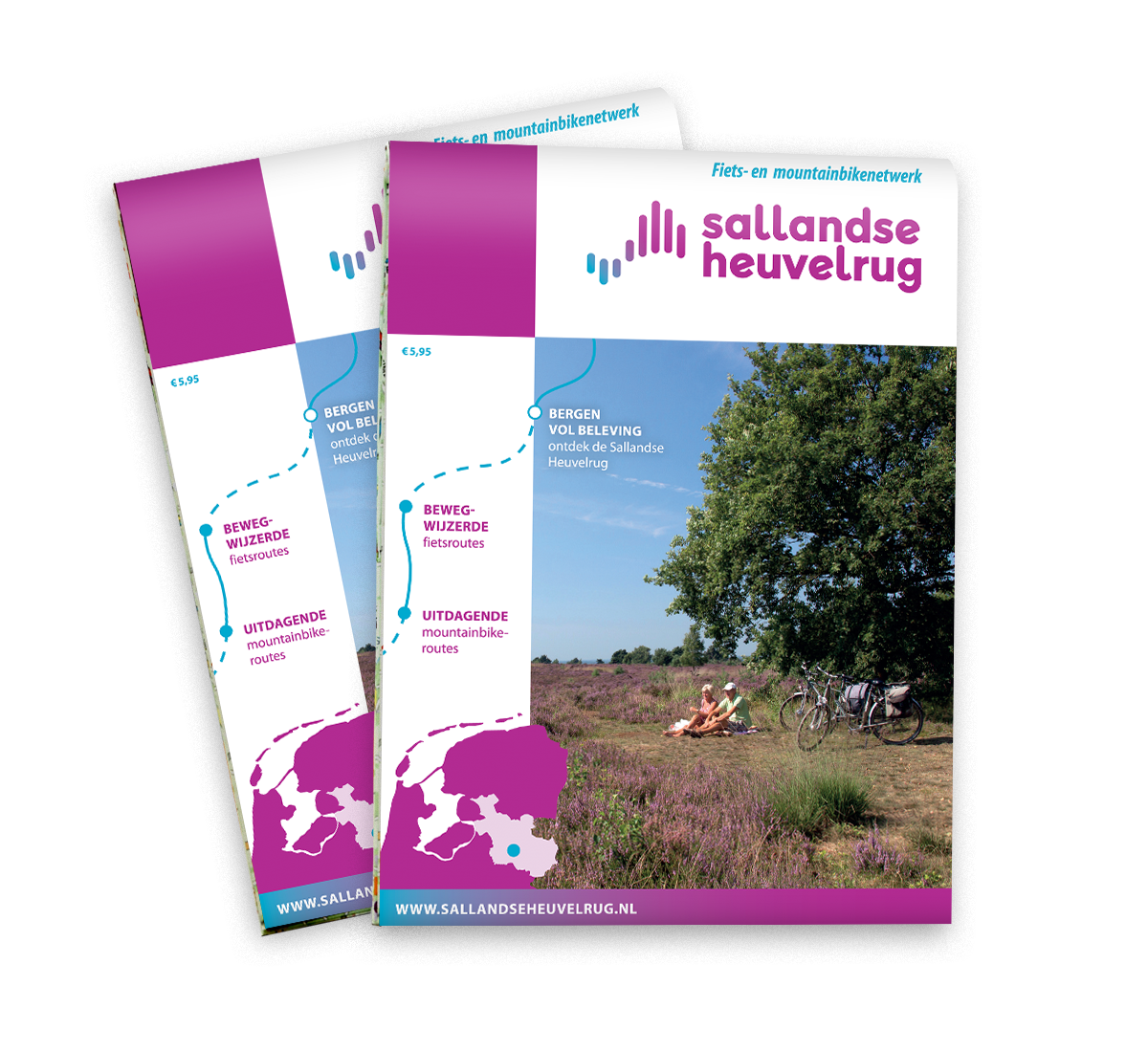 Fietskaart Sallandse Heuvelrug met MTB