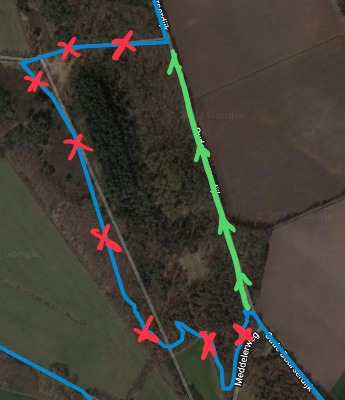 Track MTBroute Haaksbergen gewijzigd wegens sterk toegenomen gebruik