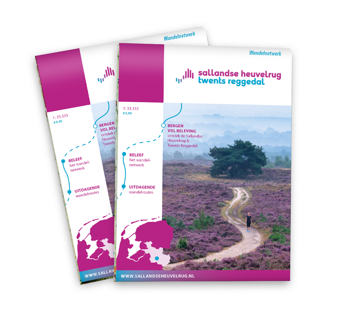 Nieuw wandelkaart Sallandse Heuvelrug & Twents Reggedal